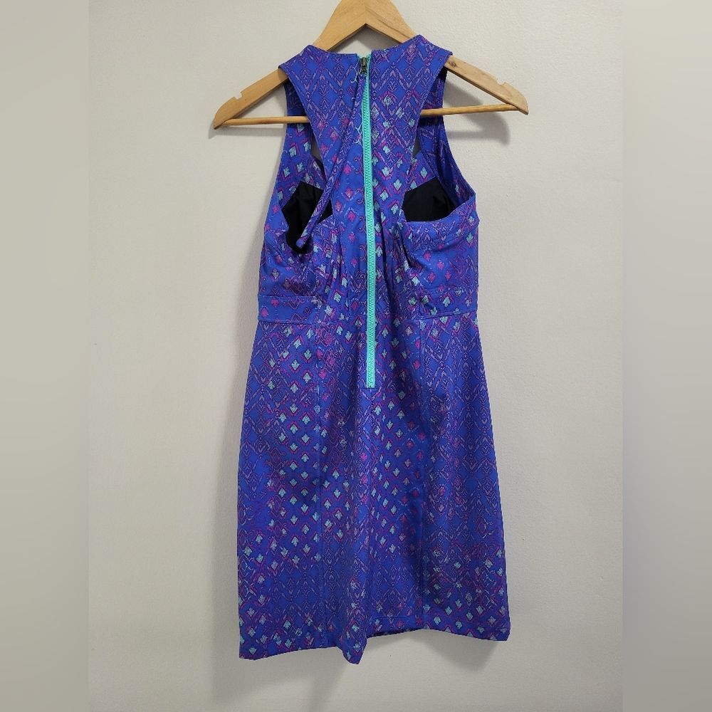 Title Nine Nimblene Athletic Dress Quick Dry Built In Bra Arrow Print Size 4 - Picture 2 of 8